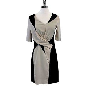 Helmut Lang grey and black mid-length dress Size 4